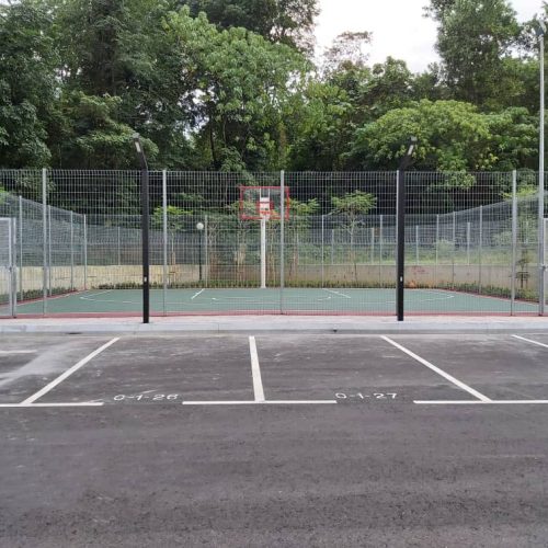 Basketball court Security fencing at rawang (garden landscape) 2
