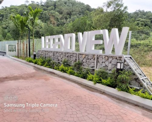 Gabion wall at Rawang (Garden Landscape)